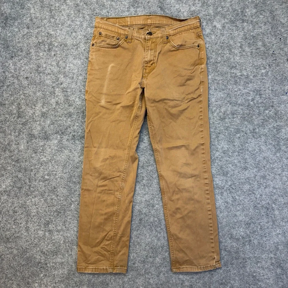 Lot of 3 Levi's 541 502 Tapered Jeans Men's 30x30 Blue Brown Work Pants Denim